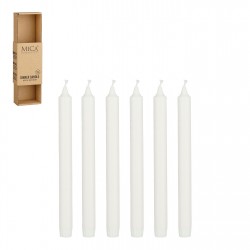 аксесоари,на,разпродажба,mica,candle,stearin,6,pieces,white