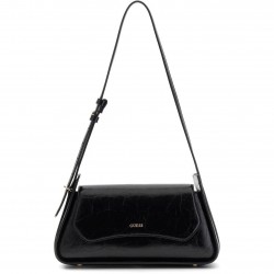 guess,women,s,xena,flap,shoulder,bag,black
