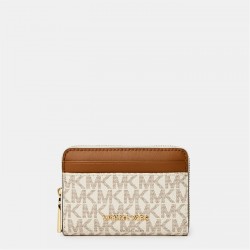 портмоне,всички,чанти,michael,michael,kors,women's,jet,set,signature,zip,around,purse,vanillaacrn149