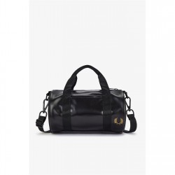 всички,чанти,fred,perry,unisex,adults,mini,barrel,holdall,black,gold,774