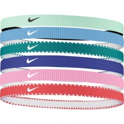 Диадема Nike Flex Kids Headbands (6 Pack) - Arctic Green диадема,всички,шапки,всички,фитнес,аксесоари,скуош,nike,flex,kids,headbands,6,pack,arctic,green