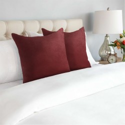 Alan Symonds Pair of Velvet Chenille Cushions - Red подаръци,и,играчки,alan,symonds,pair,of,velvet,chenille,cushions,red