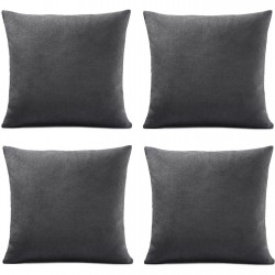 подаръци,и,играчки,alan,symonds,set,of,4,plain,chenille,velvet,cushions,slate