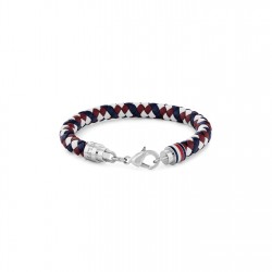 Tommy Hilfiger Mens Braided Leather Bracelet - Blue бижутерия,аксесоари,на,разпродажба,tommy,hilfiger,mens,braided,leather,bracelet,blue