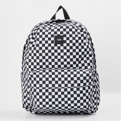 всички,чанти,vans,old,skool,check,backpack,mens,black,white