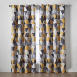 Alan Symonds Malmo 95pct. Blackout Ring Top Curtains - Ochre alan,symonds,malmo,95pct.,blackout,ring,top,curtains,ochre