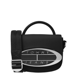 Tommy Jeans Logo Plaque Crossover Bag - Black tommy,jeans,logo,plaque,crossover,bag,black
