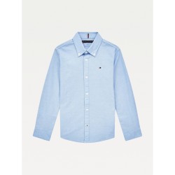 Риза с дълъг ръкав Tommy Hilfiger Boys Oxford Long Sleeve Shirt - Calm Blue C1S риза,с,дълъг,ръкав,tommy,hilfiger,boy,s,oxford,long,sleeve,shirt,calm,blue,c1s
