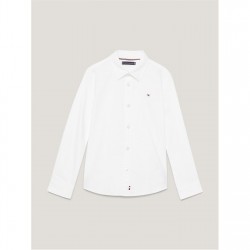 риза,с,дълъг,ръкав,детски,облекла,tommy,hilfiger,boy's,oxford,long,sleeve,shirt,white