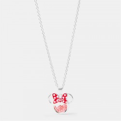 minnie,mouse,mini,pendant,necklace,silver