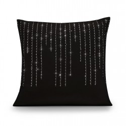 подаръци,и,играчки,alan,symonds,velvet,feel,cushion,with,cascading,diamante,studs,black