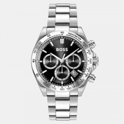 часовник,бижутерия,часовници,boss,gents,boss,hero,stainless,steel,bracelet,watch,silver