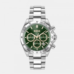 часовник,бижутерия,часовници,boss,gents,boss,hero,stainless,steel,bracelet,watch,silver