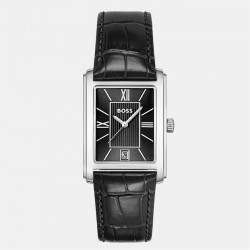 часовник,бижутерия,часовници,boss,gents,boss,principle,dress,watch,with,leather,strap,silver