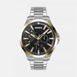Часовник Hugo Gents HUGO #LEAP Bracelet Watch - Silver часовник,часовници,hugo,gents,hugo,#leap,bracelet,watch,silver