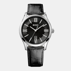Часовник BOSS Gents Ambassador Watch - Black/Silver часовник,часовници,бижутерия,аксесоари,на,разпродажба,boss,gents,ambassador,watch,black,silver