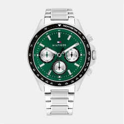 часовник,бижутерия,часовници,tommy,hilfiger,tommy,hilfiger,mens,stainless,steel,bracelet,watch,black