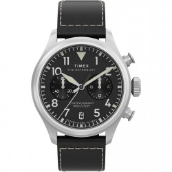 часовник,часовници,аксесоари,на,разпродажба,timex,men's,waterbury,analogue,quartz,watch,black,silver