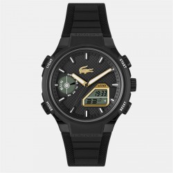 мъжки,часовник,часовници,lacoste,watches,mens,lc33,silicone,strap,watch,black