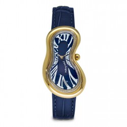 часовник,часовници,exaequo,melting,quartz,analogue,watch,blue,dial