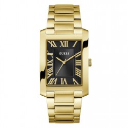 часовник,бижутерия,часовници,guess,men's,clyde,analogue,quartz,watch,black,gold