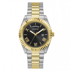 часовник,часовници,guess,connoisseur,watch,black,metallics