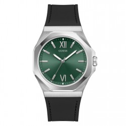 часовник,бижутерия,часовници,guess,men's,jewell,emperor,analogue,quartz,watch,green,silver