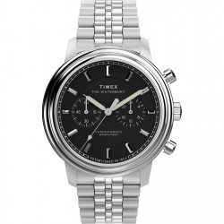 часовник,часовници,timex,men's,waterbury,analogue,quartz,watch,black,silver