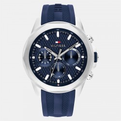 часовник,часовници,tommy,hilfiger,tommy,hilfiger,mens,watch,blue,silver
