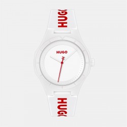 часовник,часовници,аксесоари,на,разпродажба,hugo,hugo,#lit,silicone,strap,watch,white,white