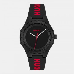часовник,часовници,аксесоари,на,разпродажба,hugo,hugo,#lit,silicone,strap,watch,black,black