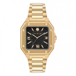часовник,часовници,philipp,plein,rock,couture,watch,black,gold,tone