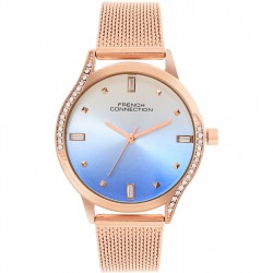 дамски,часовник,часовници,аксесоари,на,разпродажба,french,connection,connection,atelier,round,dial,womens,analogue,watch,sky,blue,silver