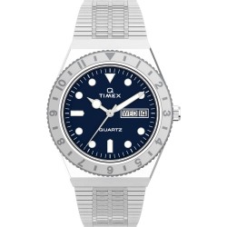 timex,men,s,water,resistant,analogue,quartz,watch,blue,steel