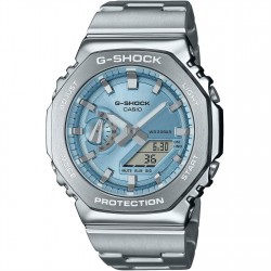 часовник,часовници,g,shock,steel,edition,octagonal,stainless,steel,water,resistant,digital,watch,blue,silver