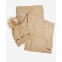 шал,плажни,шапки,barbour,international,sparkle,beanie,&amp;,scarf,gift,set,oat,aw25