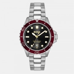 часовник,часовници,boss,gents,boss,troper,sport,bracelet,watch,silver