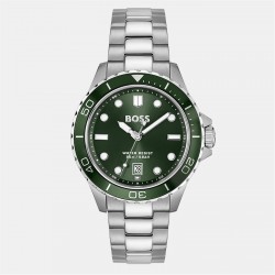 часовник,часовници,boss,gents,boss,troper,sport,bracelet,watch,silver