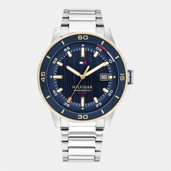 часовник,часовници,tommy,hilfiger,tommy,hilfiger,mens,stainless,steel,bracelet,watch,silver