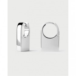 PDPAOLA Chicago Hoop Earrings - Silver аксесоари,на,разпродажба,pdpaola,chicago,hoop,earrings,silver