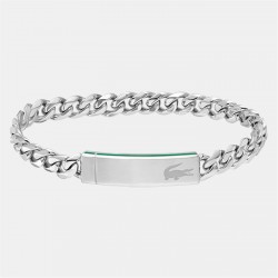 lacoste,lacoste,jewellery,mens,lacoste,baseline,bracelet,silver
