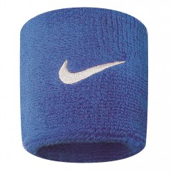 Накитник Nike Swoosh Wristband 2 Pack - Blue/White накитник,спорт,в,училище,фитнес,кърпи,и,ленти,за,глава,всички,фитнес,аксесоари,скуош,аксесоари,nike,swoosh,wristband,2,pack,blue,white