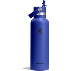 Hydro Flask Standard Mouth Water Bottle 621 ml (21 oz) with Flex Straw Cap - Capri Blue къмпинг,къмпинг,оборудване,готвене,на,открито,къмпинг,аксесоари,съдове,и,к-ти,за,готвене,къмпинг,и,готвене,на,открито,hydro,flask,standard,mouth,water,bott
