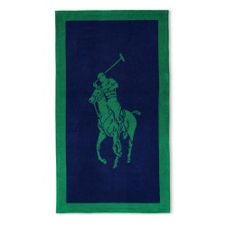 Хавлиена кърпа Ralph Lauren Home Polo Jacquard Beach Towel - Navy / Billard хавлиена,кърпа,хавлии,аксесоари,на,разпродажба,ralph,lauren,home,polo,jacquard,beach,towel,navy,billard