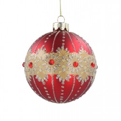 gisela,graham,gisela,glass,bauble,99,matt,red