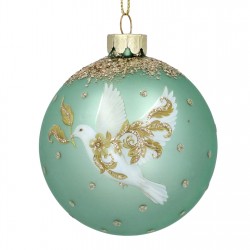 gisela,graham,gisela,glass,bauble,99,green,dove