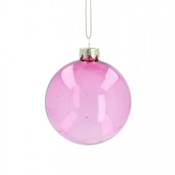 аксесоари,на,разпродажба,gisela,graham,gisela,glass,bauble,99,clear,pink