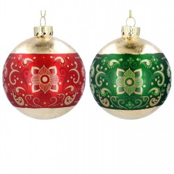 аксесоари,на,разпродажба,gisela,graham,gisela,glass,bauble,99,red,green