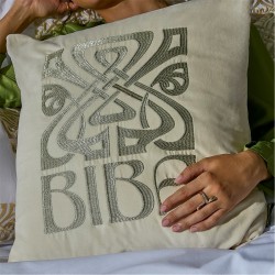 подаръци,и,играчки,biba,embroidered,cushion,cream,logo