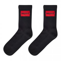 чорапи,чорапи,на,разпродажба,всички,чорапи,дамски,чорапи,hugo,2,pack,label,crew,socks,black,001